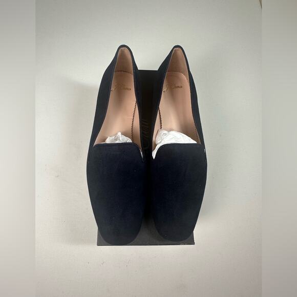J. Crew Suede Dark Navy Smoking Slipper Size 9.5 NIB - Picture 4 of 7